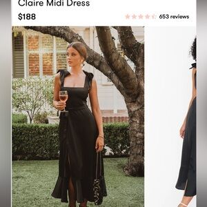 Show me your mumu- Claire midi dress satin black